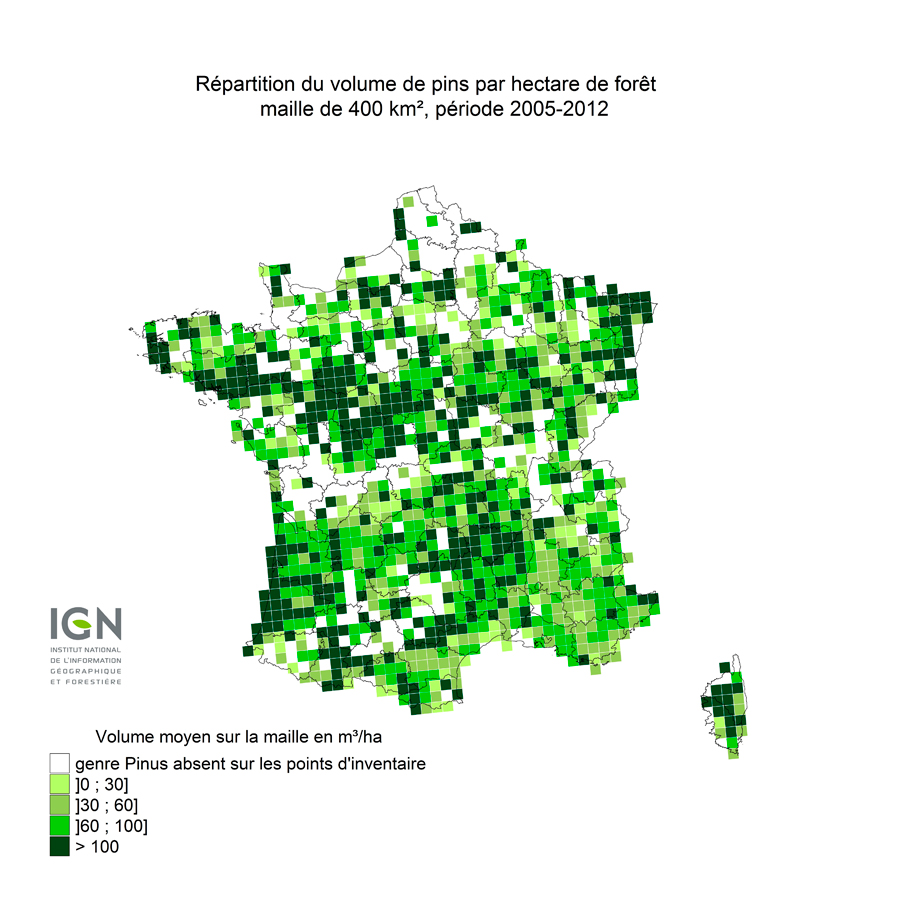 Couverture géographique - PINS DE FRANCE